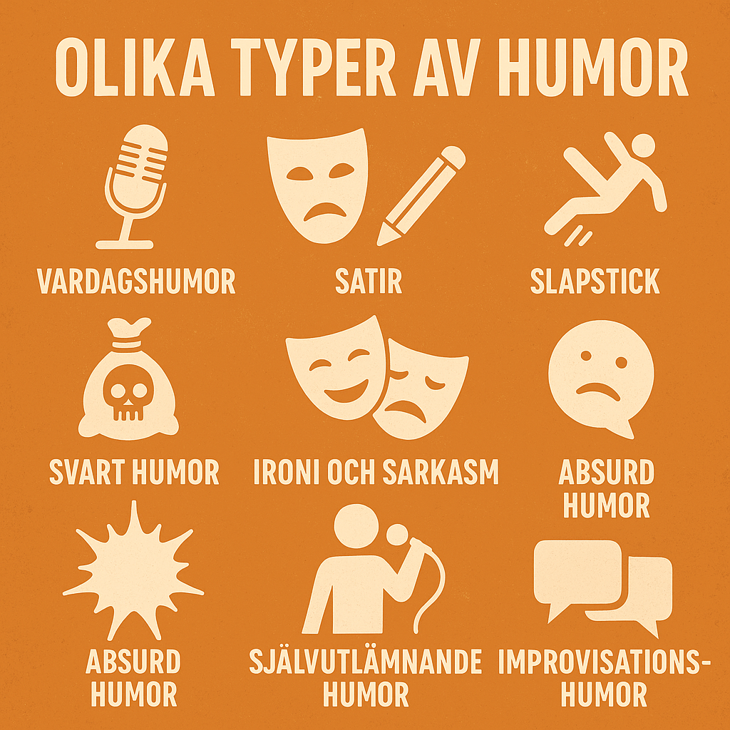 Olika typer av humor – en guide till humorns många ansikten