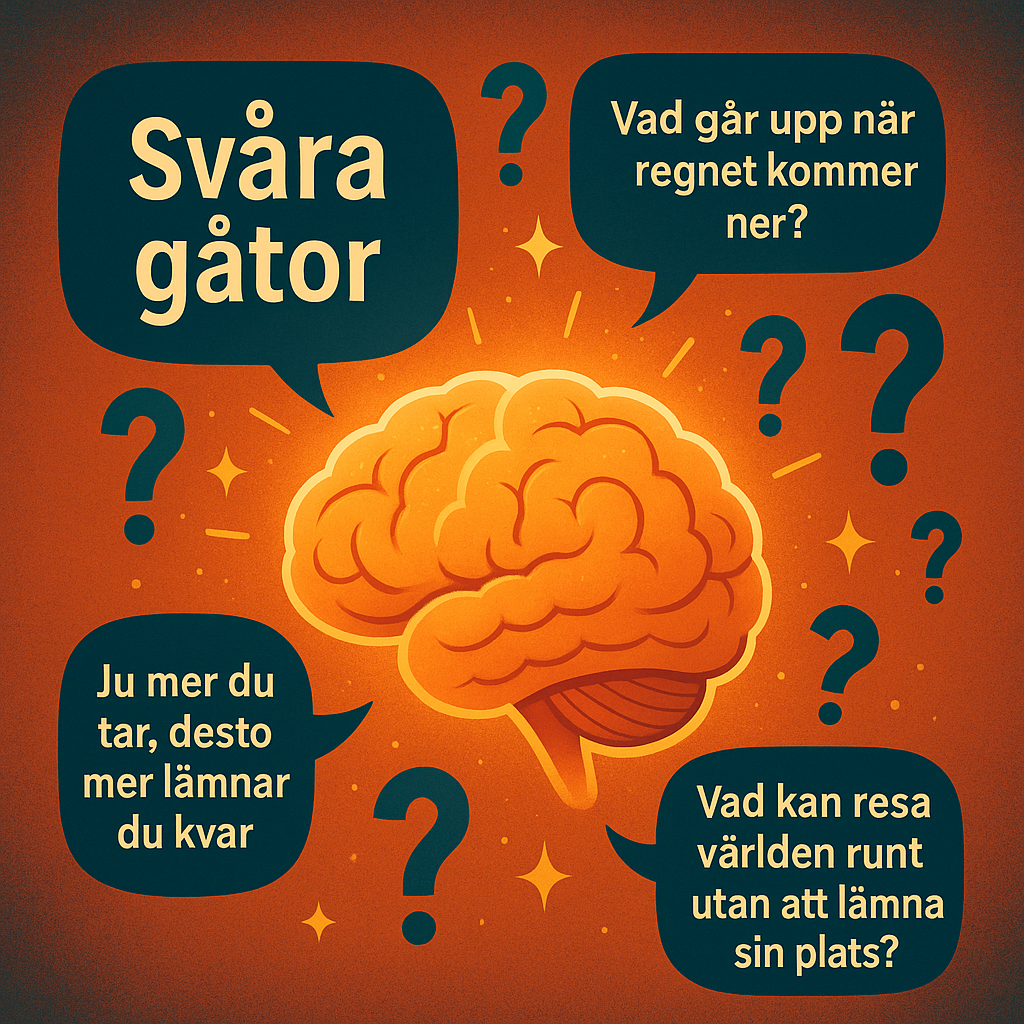 Svåra gåtor – kluriga gåtor med svar för dig som gillar utmaningar