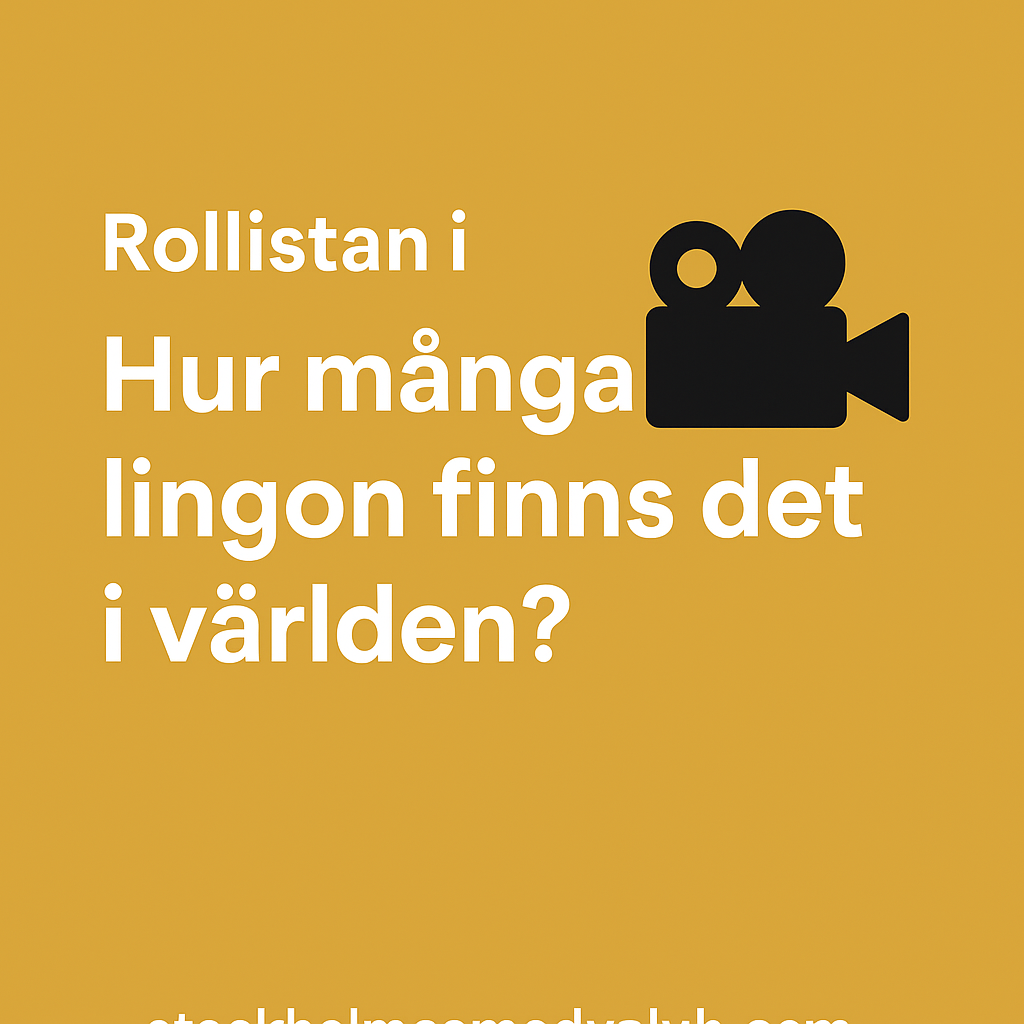 Rollistan i Hur många lingon finns det i världen?